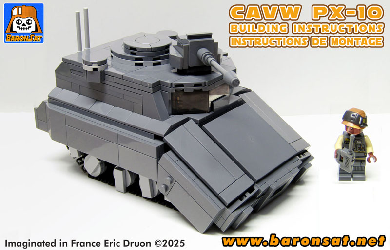 Star Wars CAVw PX-10 Rebel Transport Lego moc model building instructions